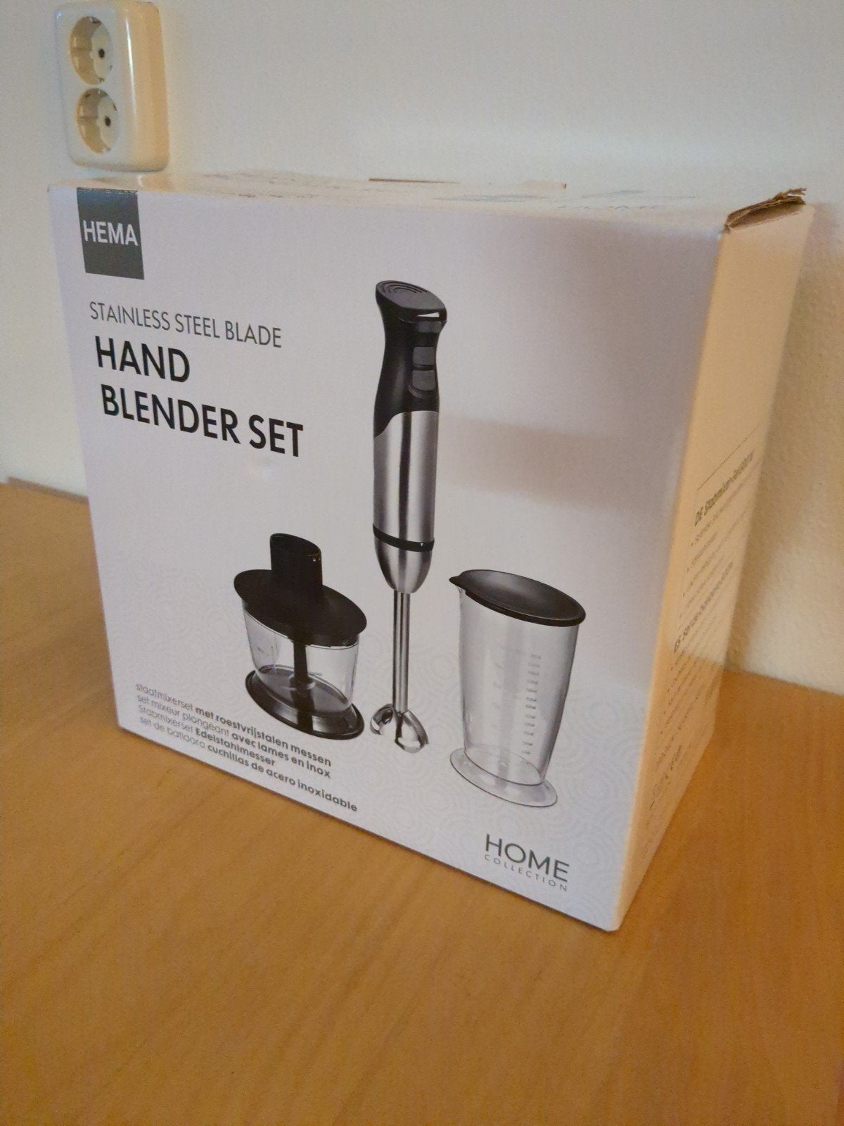 Staafmixer rvs 800 watt in goede conditie incl hakmolen, Witgoed en Apparatuur, Blenders, Ophalen of Verzenden, Gebruikt, Blender