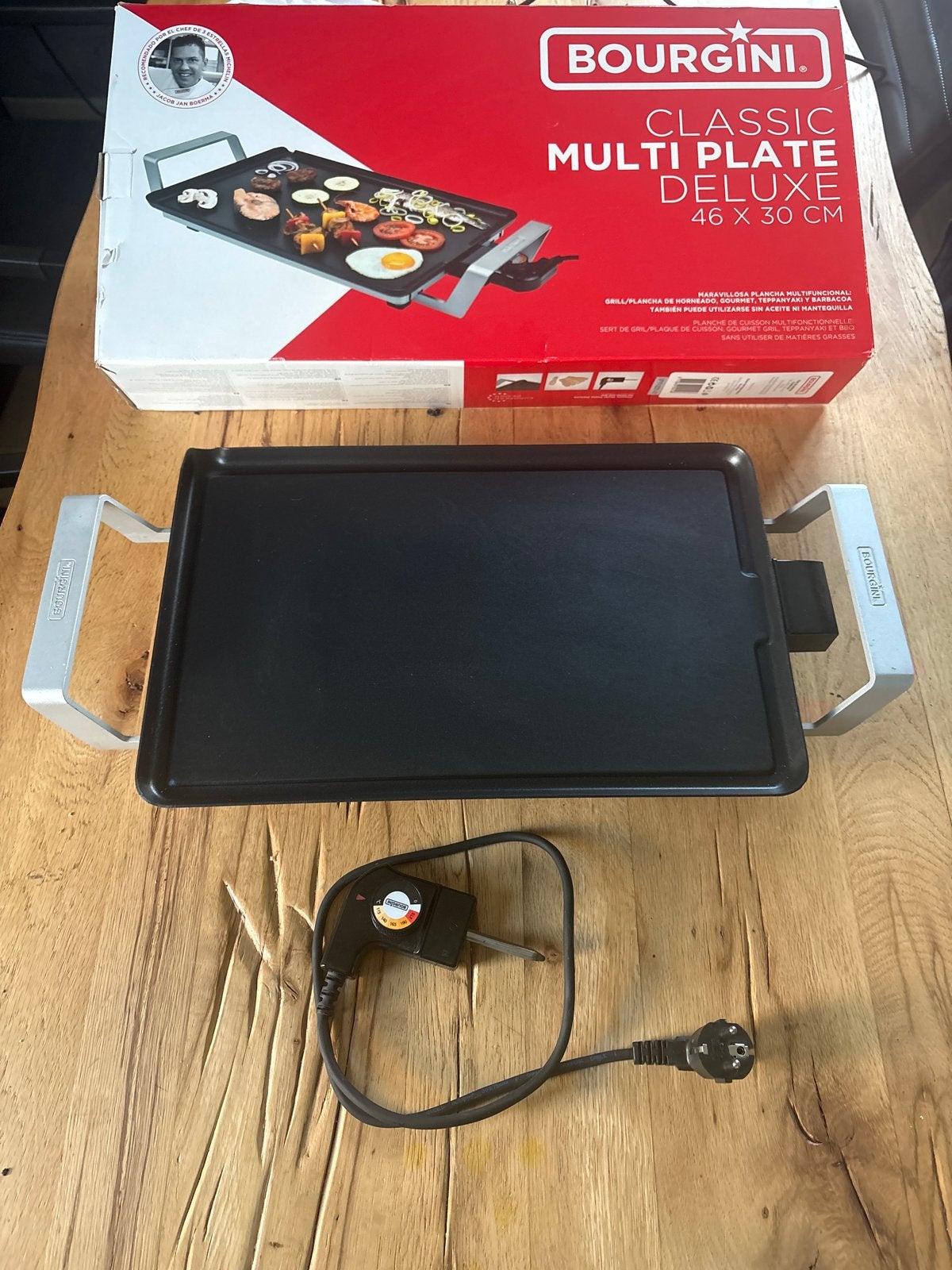 Bourgini Classic Multi Plate Deluxe 46x30 cm, Ophalen of Verzenden, Zo goed als nieuw, Tafelgrill