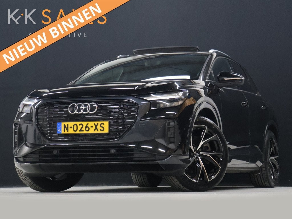Audi Q4 e-tron 40 Launch edition S Competition 77 kWh [SCHUI, Automaat, Achterwielaandrijving, Gebruikt, Zwart