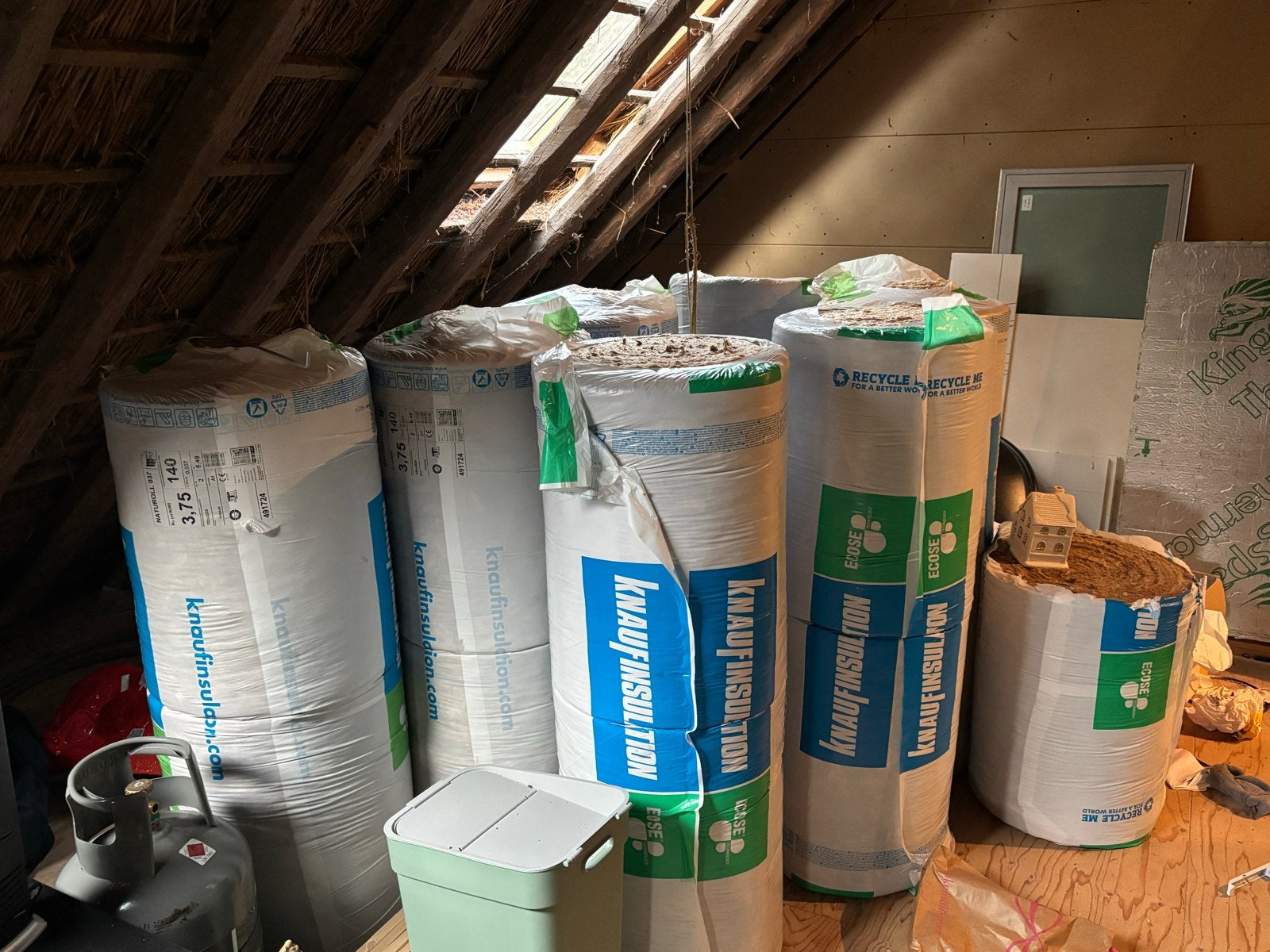 Knauf Isolatie Glaswol Rollen - Diverse Dikte en Oppervlakte, 12 cm of meer, Nieuw, 15 m² of meer, Glaswol