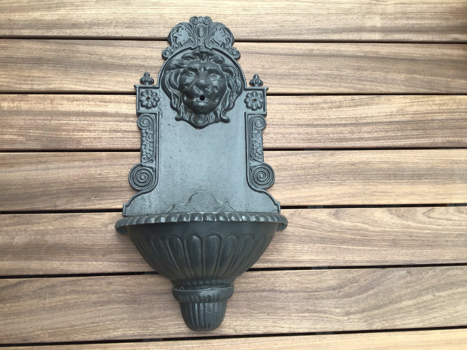 Muurfontein gietijzer zwaar 75x42cm tuindecoratie, Ophalen, Zo goed als nieuw, Gietijzer, Overige typen