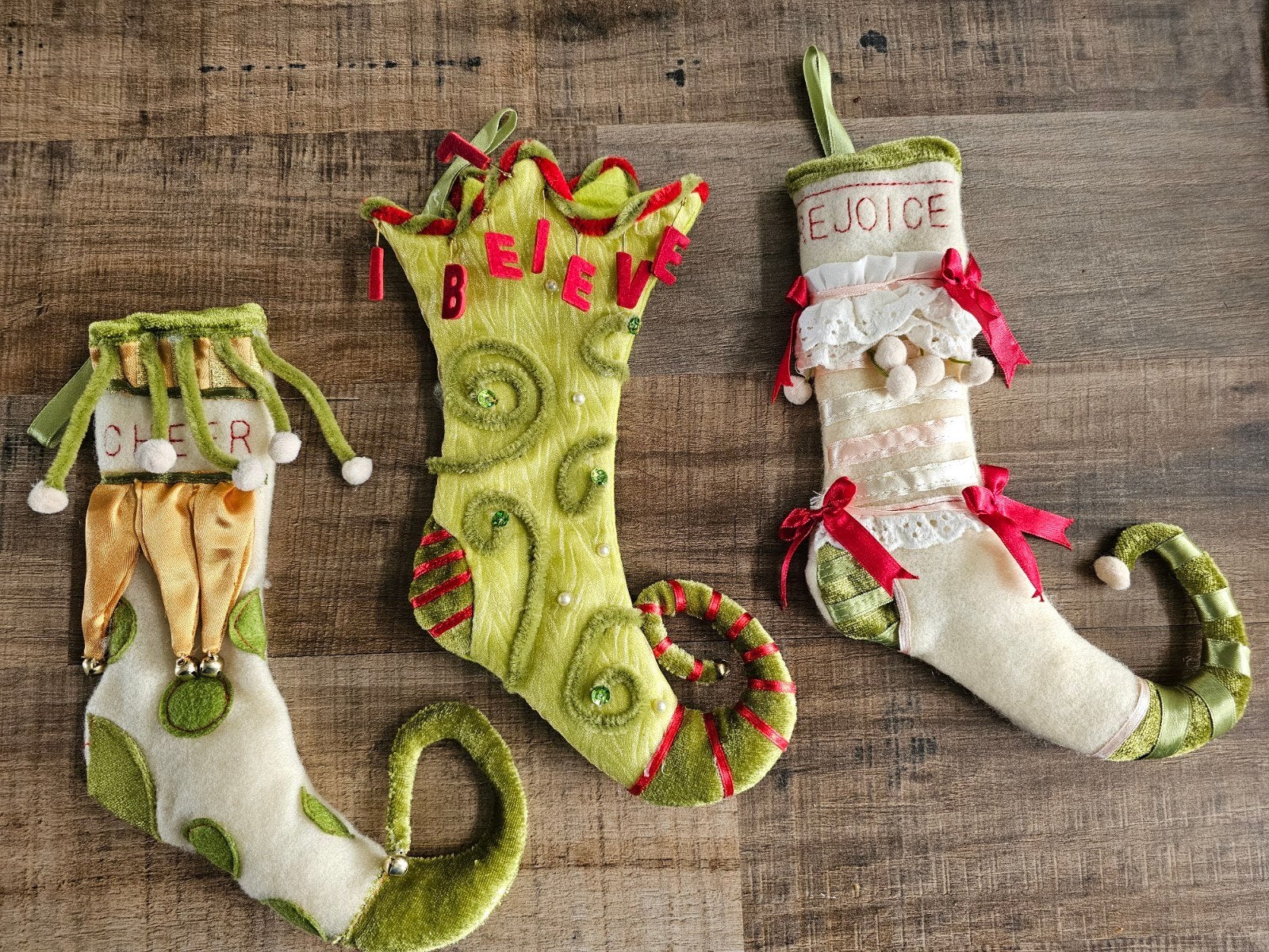 3 unieke kerstsokjes, Ophalen of Verzenden, Zo goed als nieuw