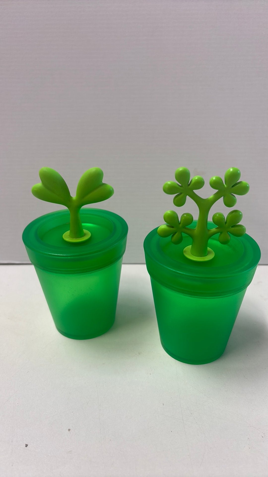 Set van 2  Alessi⁠ design kruidenpotjes groen, Kunststof, Ophalen of Verzenden, Zo goed als nieuw, Alessi