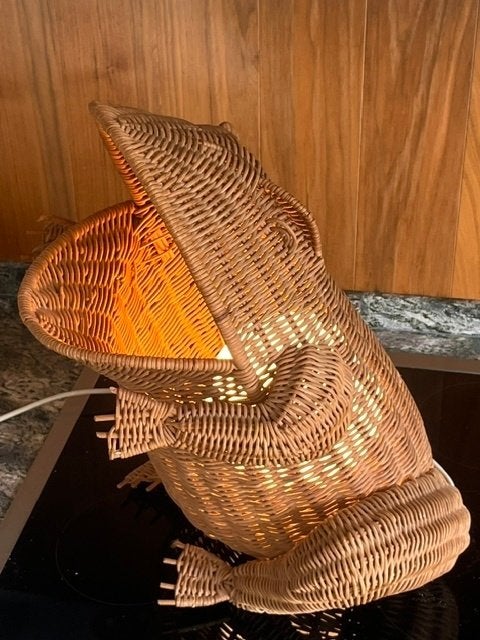 Kikker mandlamp, Figuurlamp, Overige materialen, Gebruikt, Overige merken