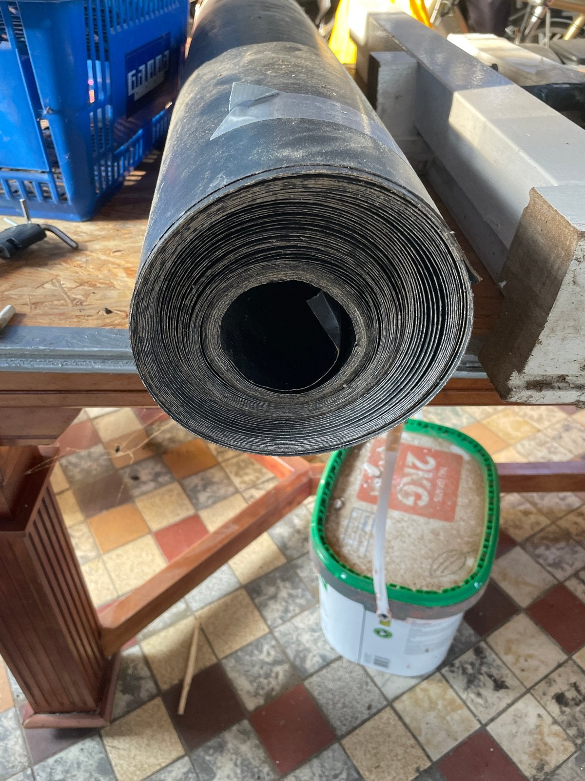 Stucloop 120 breed, Overige materialen, Gebruikt, Zwart, Ophalen of Verzenden