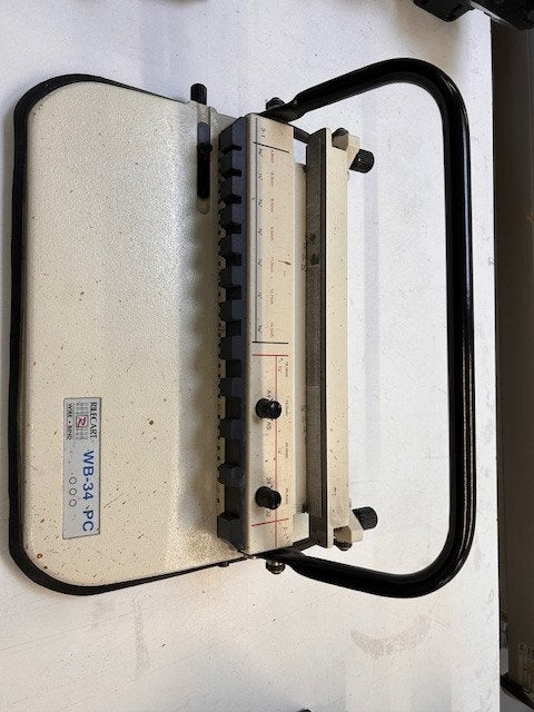 inbind machine handmatig, Ophalen, Gebruikt