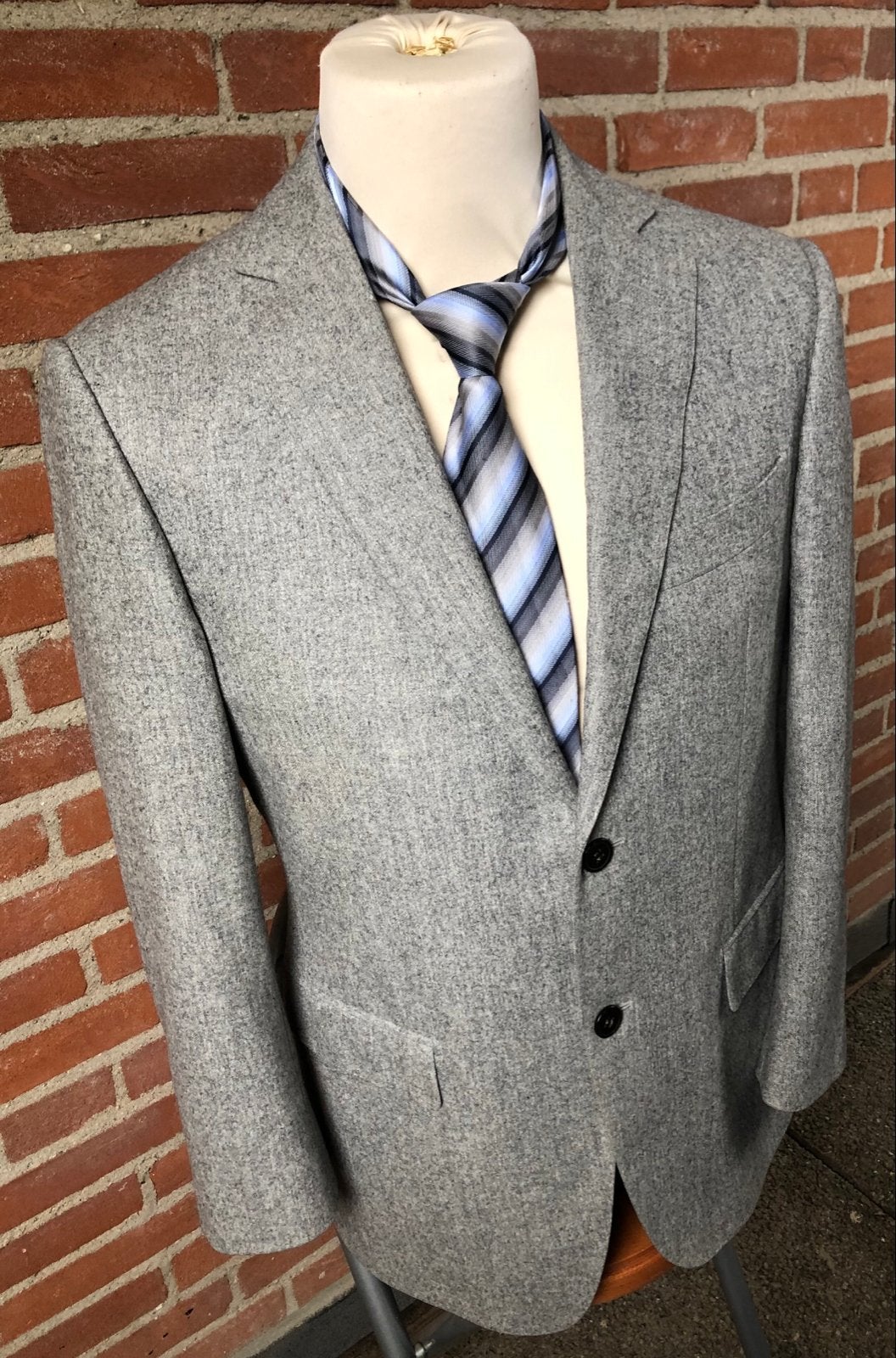 Suitsupply Napoli colbert 100% wol grijs visgraat 48/38S, Ophalen of Verzenden, Gedragen, Maat 48/50 (M), Grijs