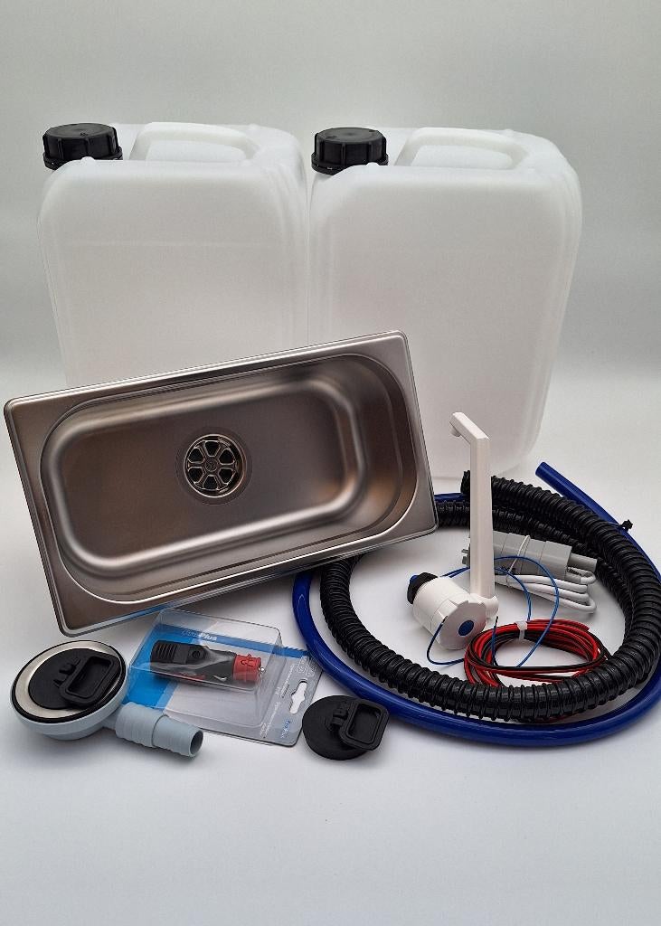 Camper keukenblokje keukenblok keuken WASBAK SET JERRYCANS, Verzenden, -, Nieuw, -
