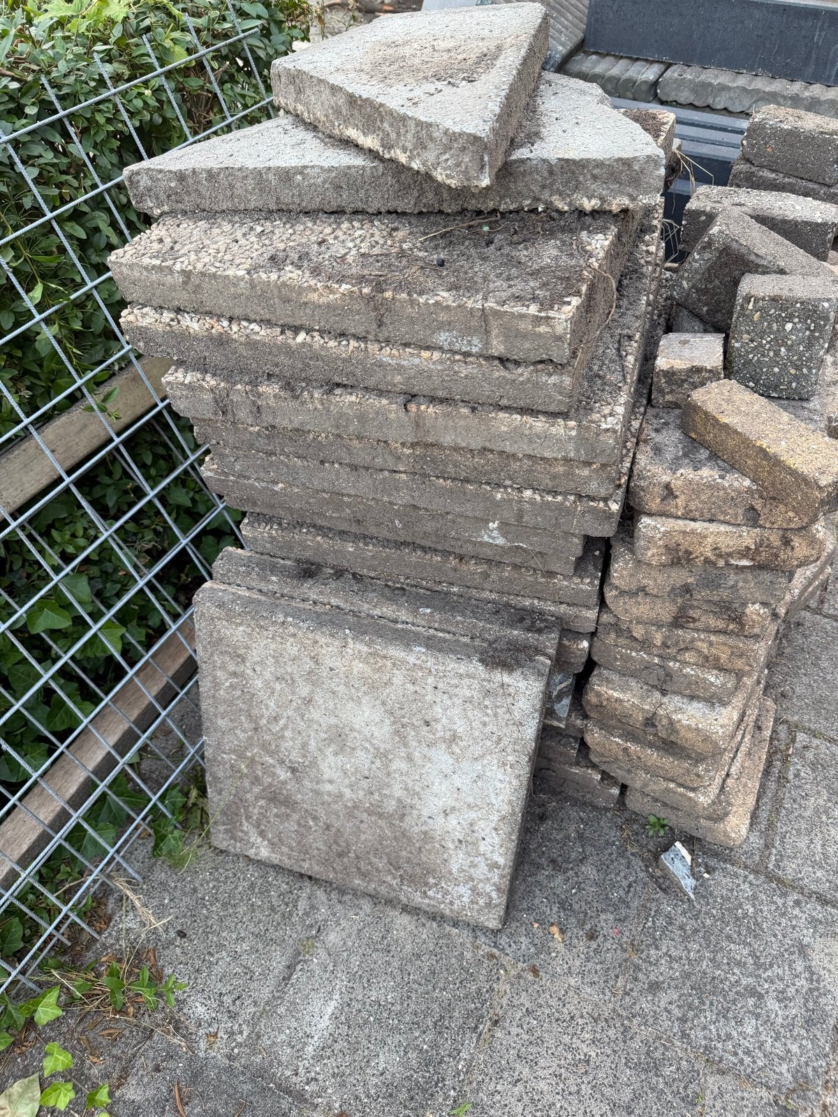 grindtegels, Ophalen, Gebruikt, Minder dan 5 m², Beton