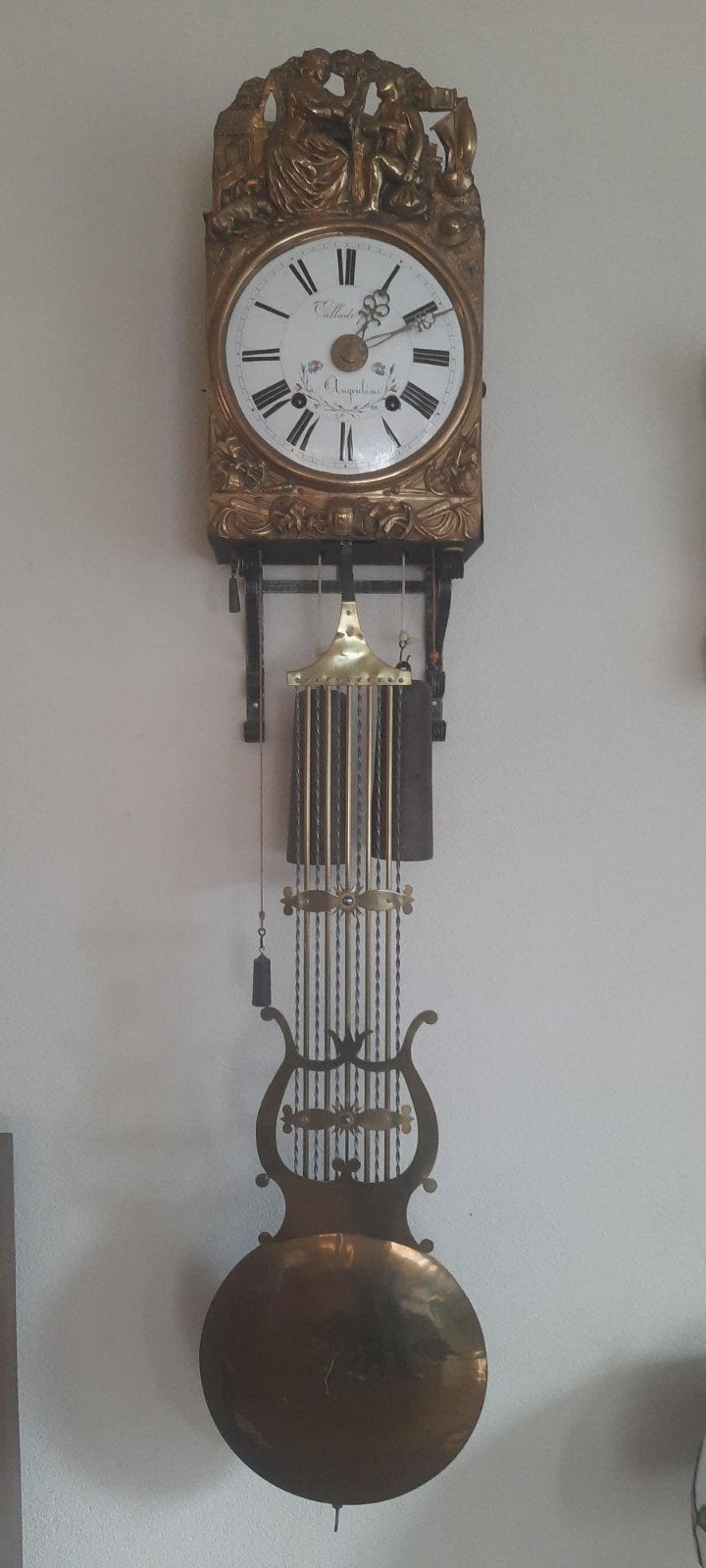 Prachtige COMTOISE klok ca. 1850-1880 Callade fils Angoulême, Antiek en Kunst, Ophalen