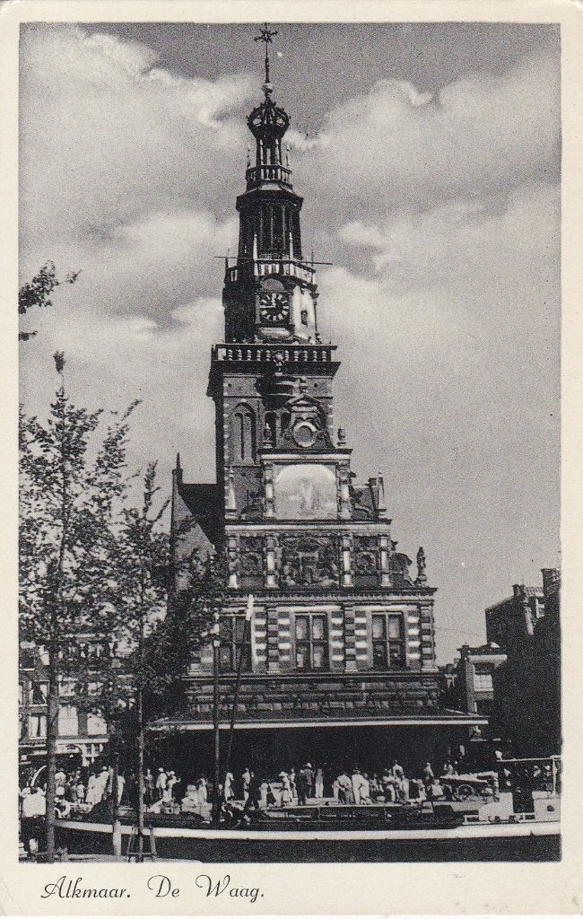 alkmaar  de waag 1939  tekst zegel, Ophalen of Verzenden, Voor 1920, Noord-Brabant