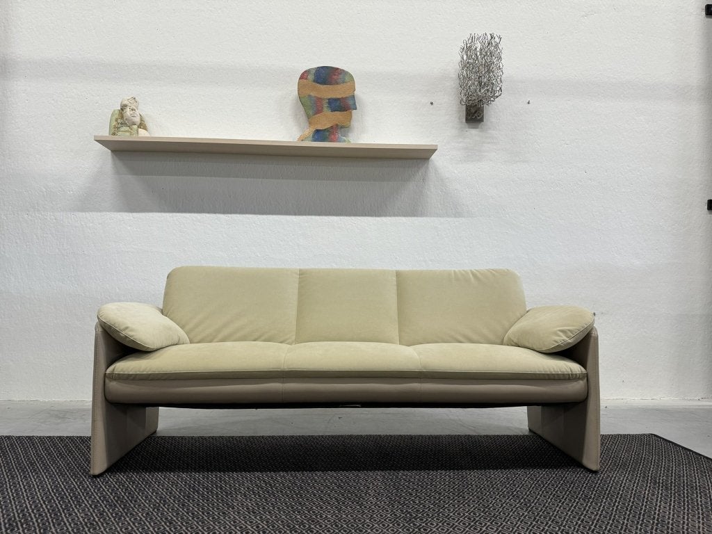 Nieuw Leolux Evidence Catalpa 3 Zits Bank Creme Design 211, Leolux, Info@leolux.nl, 75 tot 100 cm, Ophalen of Verzenden
