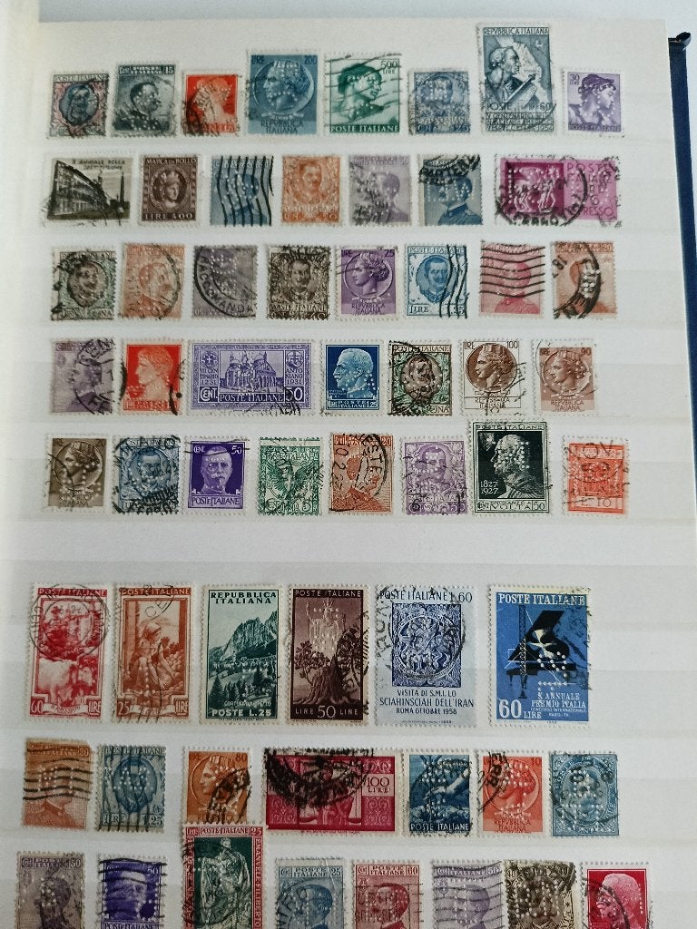 V39 Stockboek perfins, Ophalen of Verzenden, Buitenland