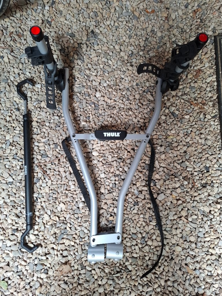 Thule express 970 fietsendrager incl.  Adapter stang, Ophalen, 2 fietsen, Zo goed als nieuw, Trekhaakdrager