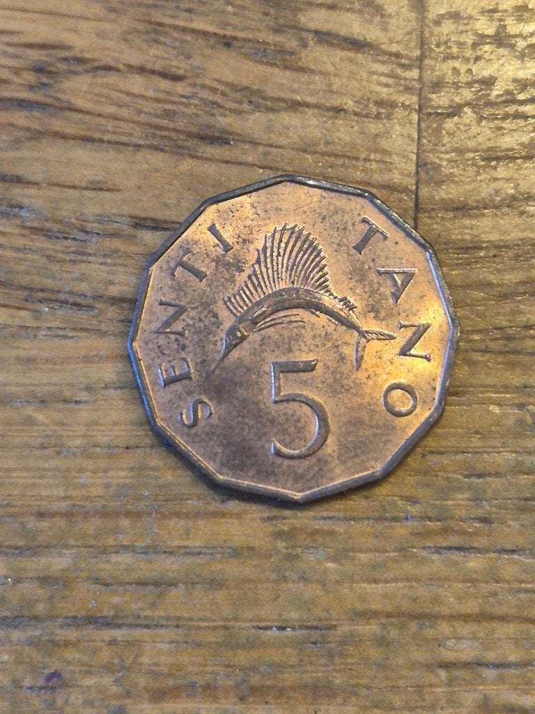 Tanzania - 5 Senti 1973, Ophalen of Verzenden, Tanzania