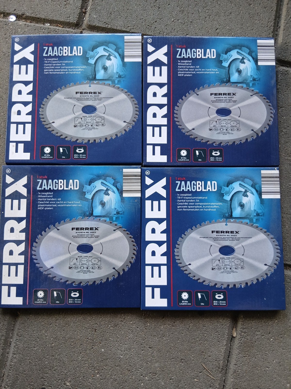 Ferrex Zaagbladen - Diverse Types (Nieuw), Ophalen, Nieuw, 1200 watt of meer, Cirkelzaag