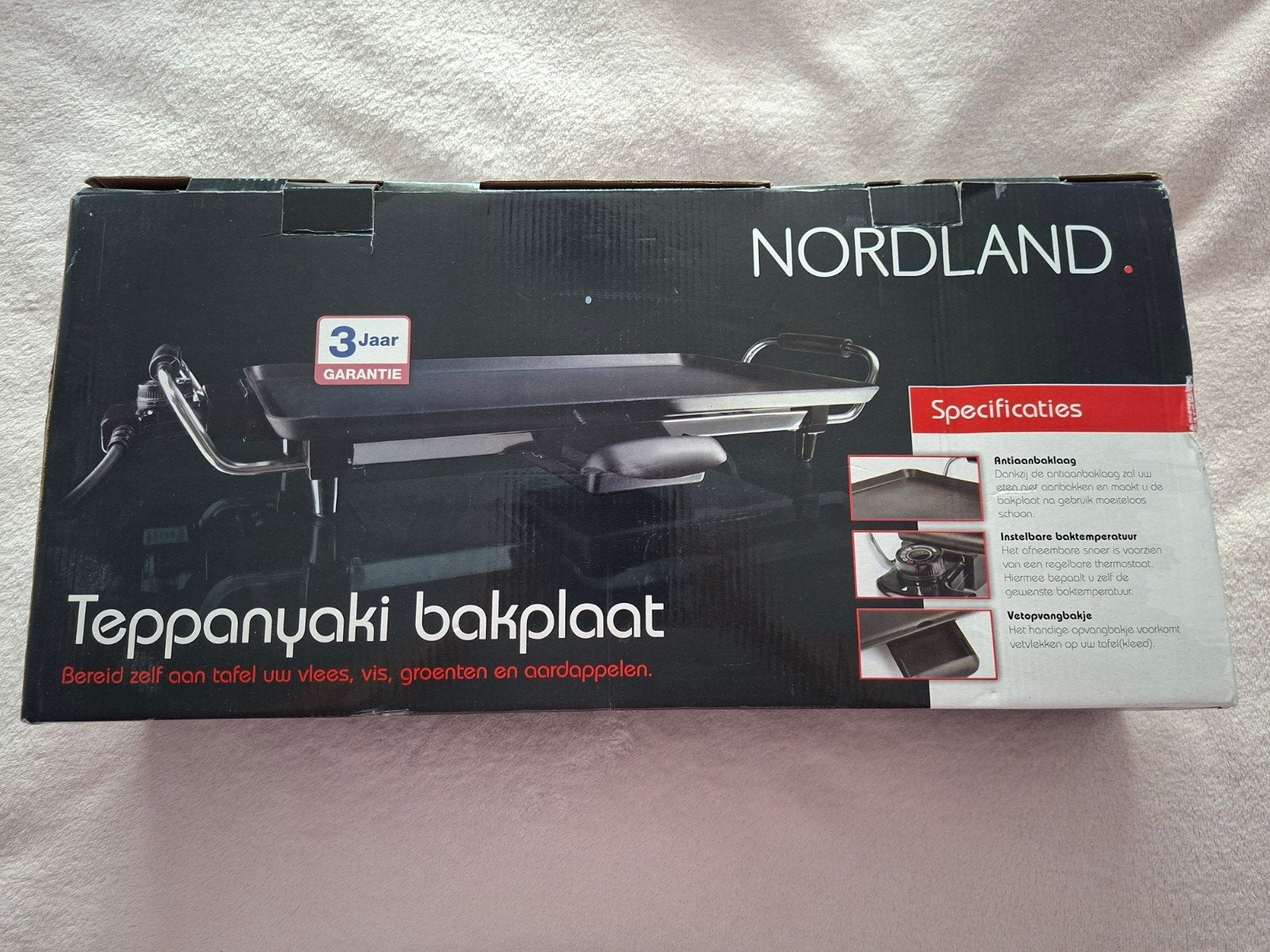 Nordland Teppanyaki bakplaat, Witgoed en Apparatuur, Ophalen of Verzenden, Nieuw