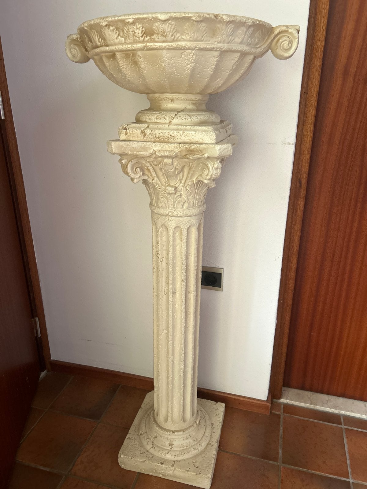 Decoratieve zuil met schaal - Klassieke stijl, Ophalen