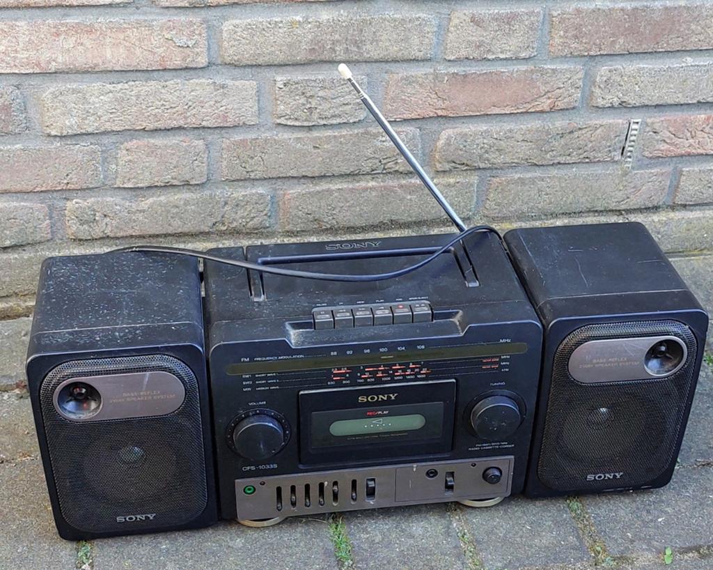 Sony radio met cassette bandje CFS-1033S, Ophalen of Verzenden, Gebruikt