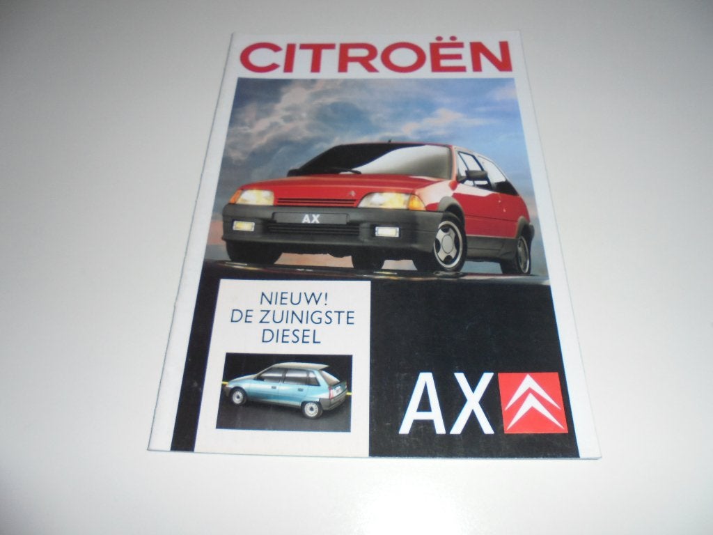 brochure Citroen AX  1989, Ophalen of Verzenden, Zo goed als nieuw, Citroën