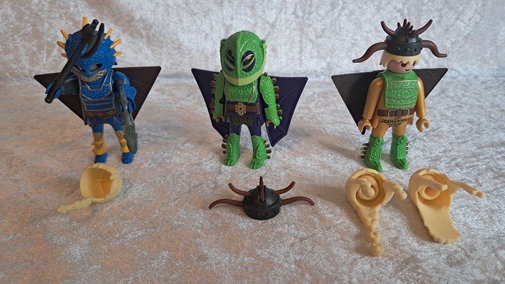 z.g.a.n Schorrie, Morrie en Astrid in vliegpak, Hoe tem je, Kinderen en Baby's, Speelgoed | Playmobil, Losse onderdelen, Ophalen of Verzenden