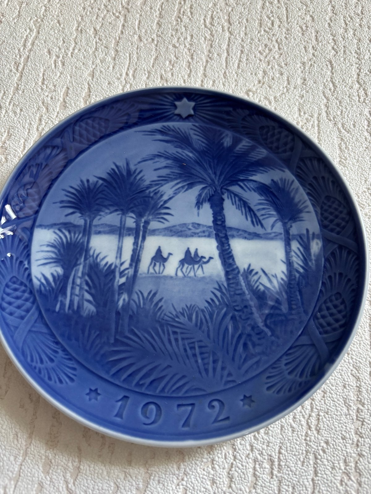 Royal Copenhagen Kerstbord 1972 - Østerland In The Desert, Ophalen of Verzenden