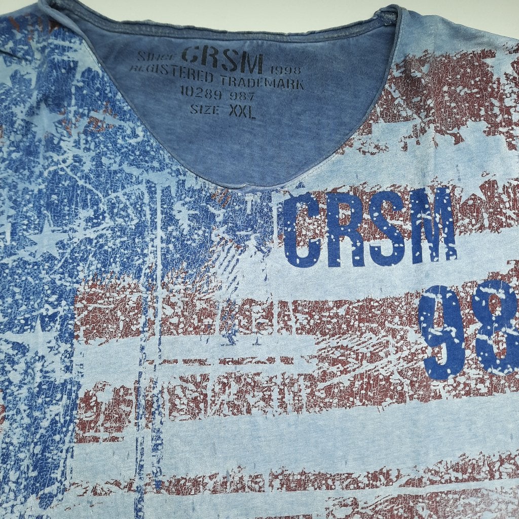 CRSM T-shirt maat XXL, Ophalen of Verzenden, Zo goed als nieuw, Overige maten, Blauw