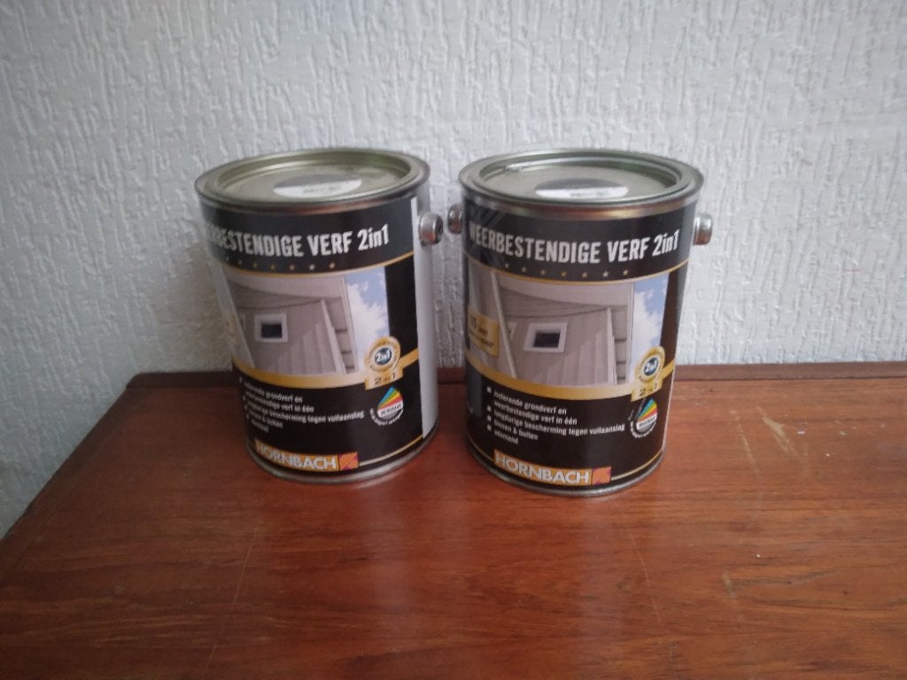 Weerbestendige verf zwart, Ophalen, 5 tot 10 liter, Zwart, Nieuw