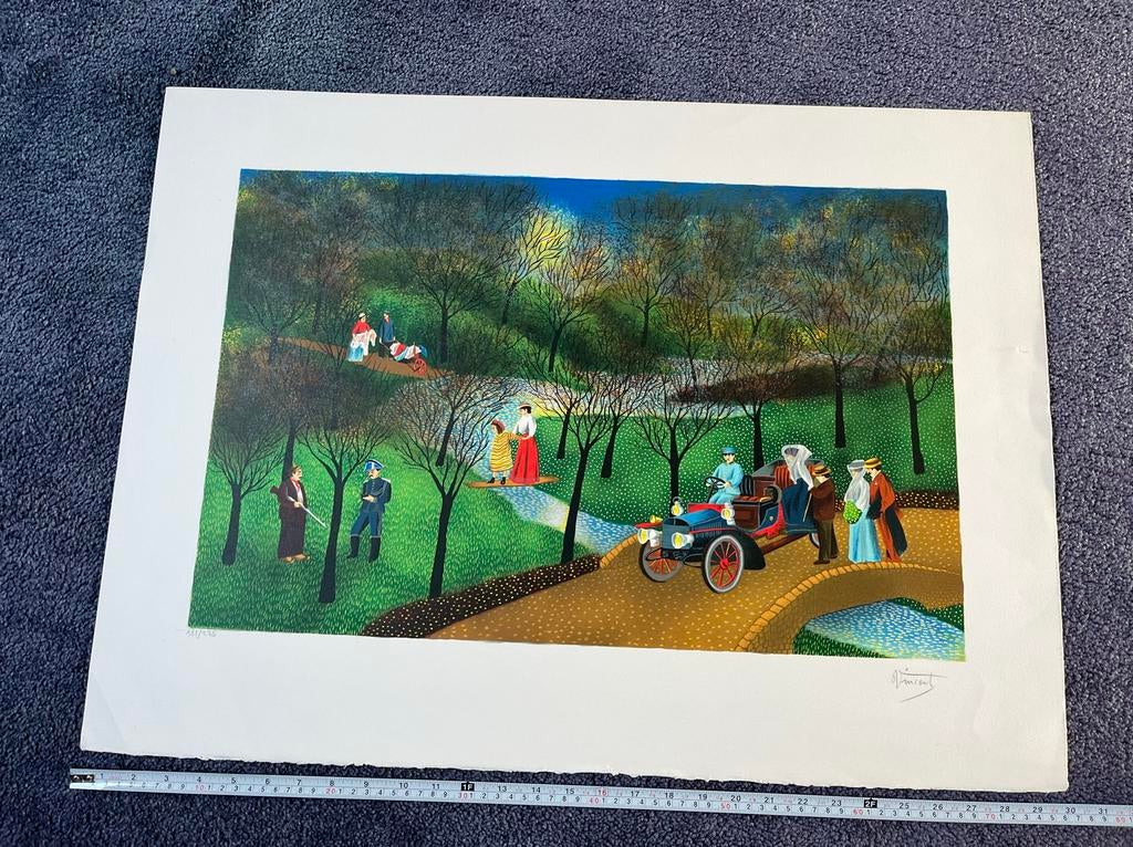 Litho van Vincent, gesigneerd en genummerd, Ophalen of Verzenden