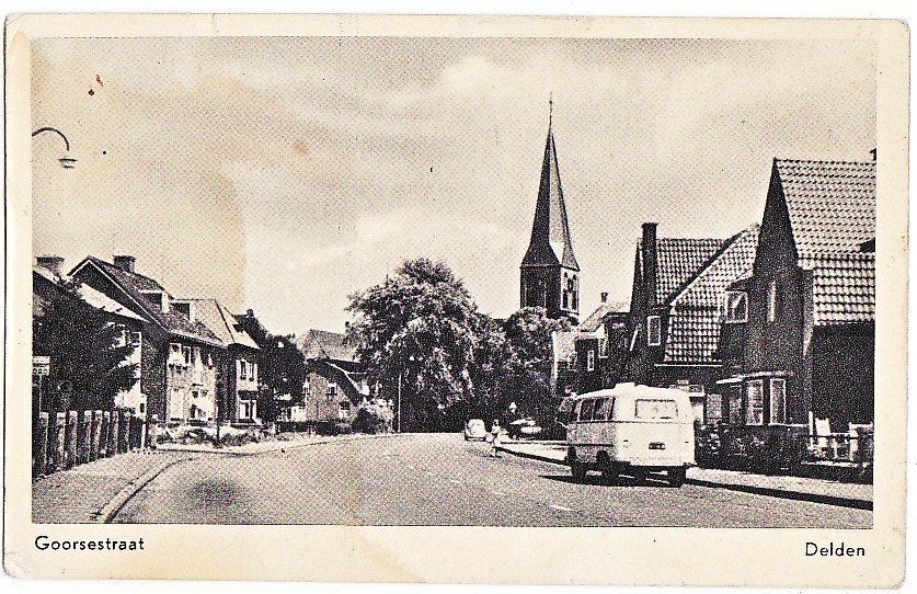 Delden (Ov) Goorsestraat 1976 (met Ford Transit)., Ophalen, 1960 tot 1980, Gelopen, Overijssel