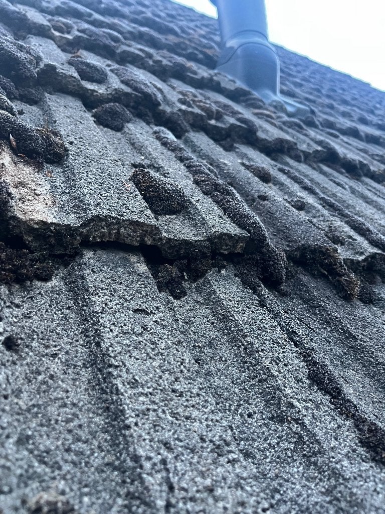 Dakpannen beton, Doe-het-zelf en Verbouw, Dakpannen en Dakbedekking, Ophalen, Gebruikt, Steen of Klei, 15 m² of meer