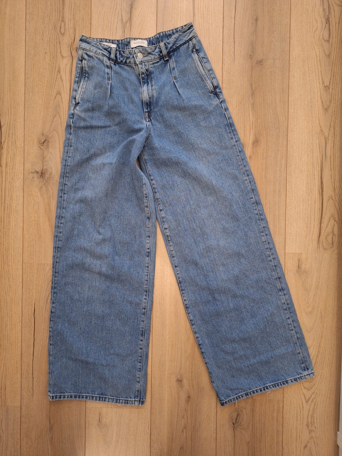 Selected Femme spijkerbroek ,High waist, Selected Femme, Ophalen of Verzenden, Zo goed als nieuw, Blauw