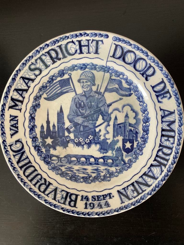 vintage herdenkingsbord 1944, Ophalen of Verzenden