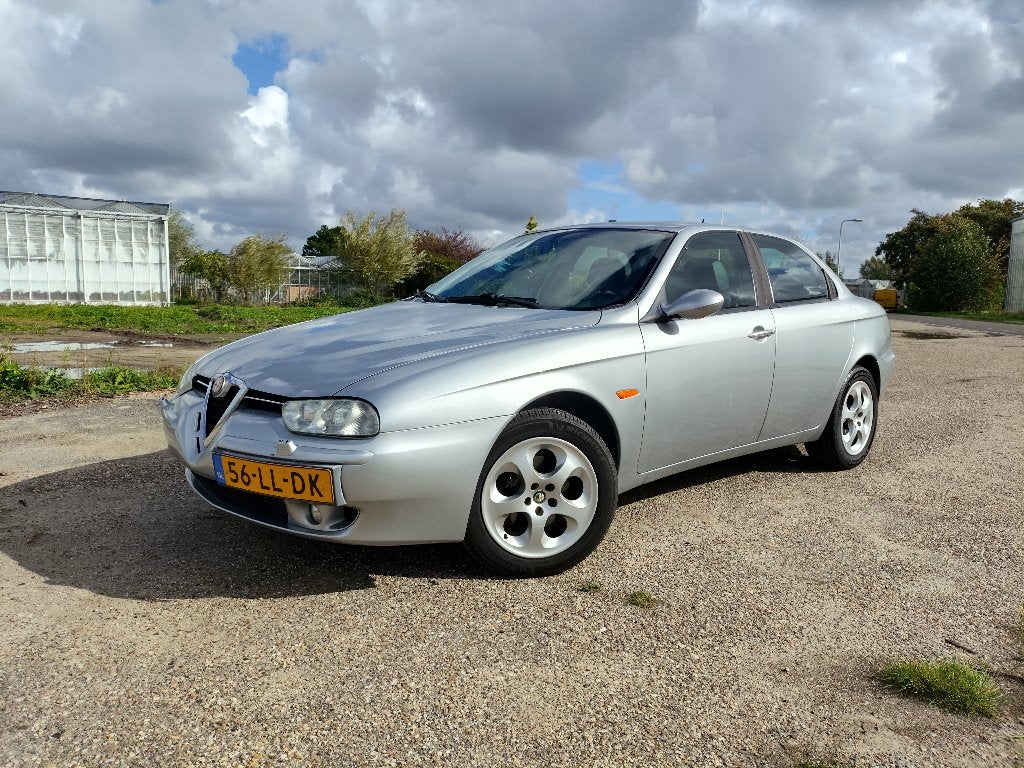 Alfa Romeo 156 2.5 V6 24V | 2003 | nwe distributie | leder, Auto's, Voorwielaandrijving, Zwart, 192 pk, Handgeschakeld