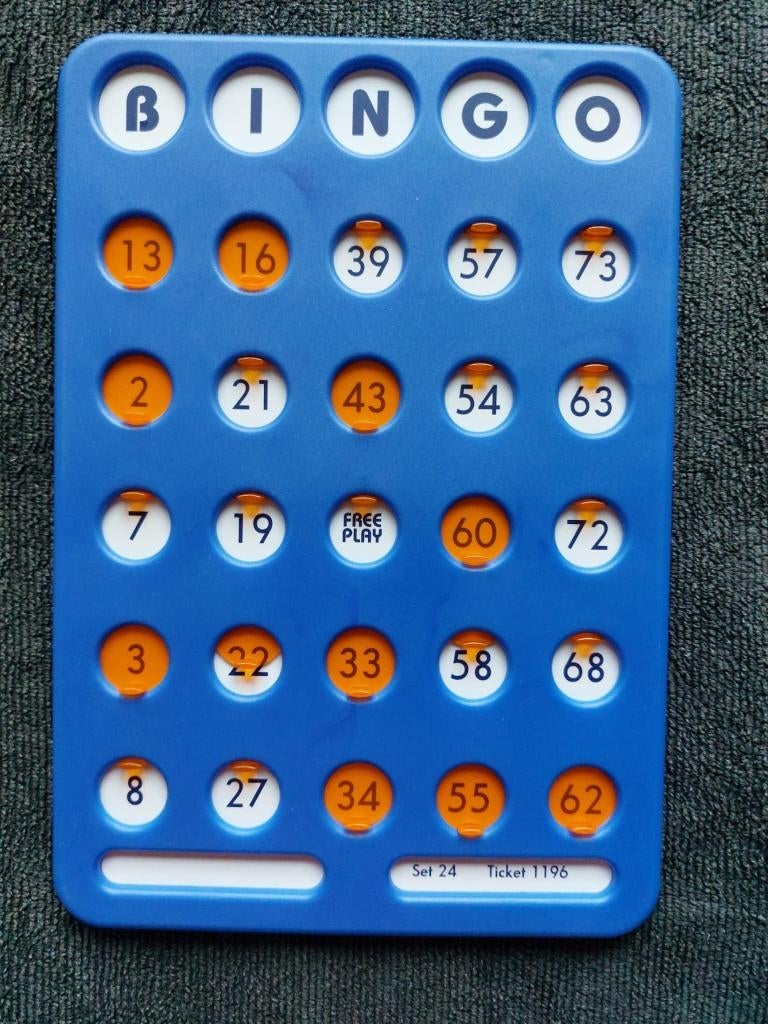BINGO, nieuwe kaarten 1-75 (pvc), Ophalen of Verzenden, Nieuw