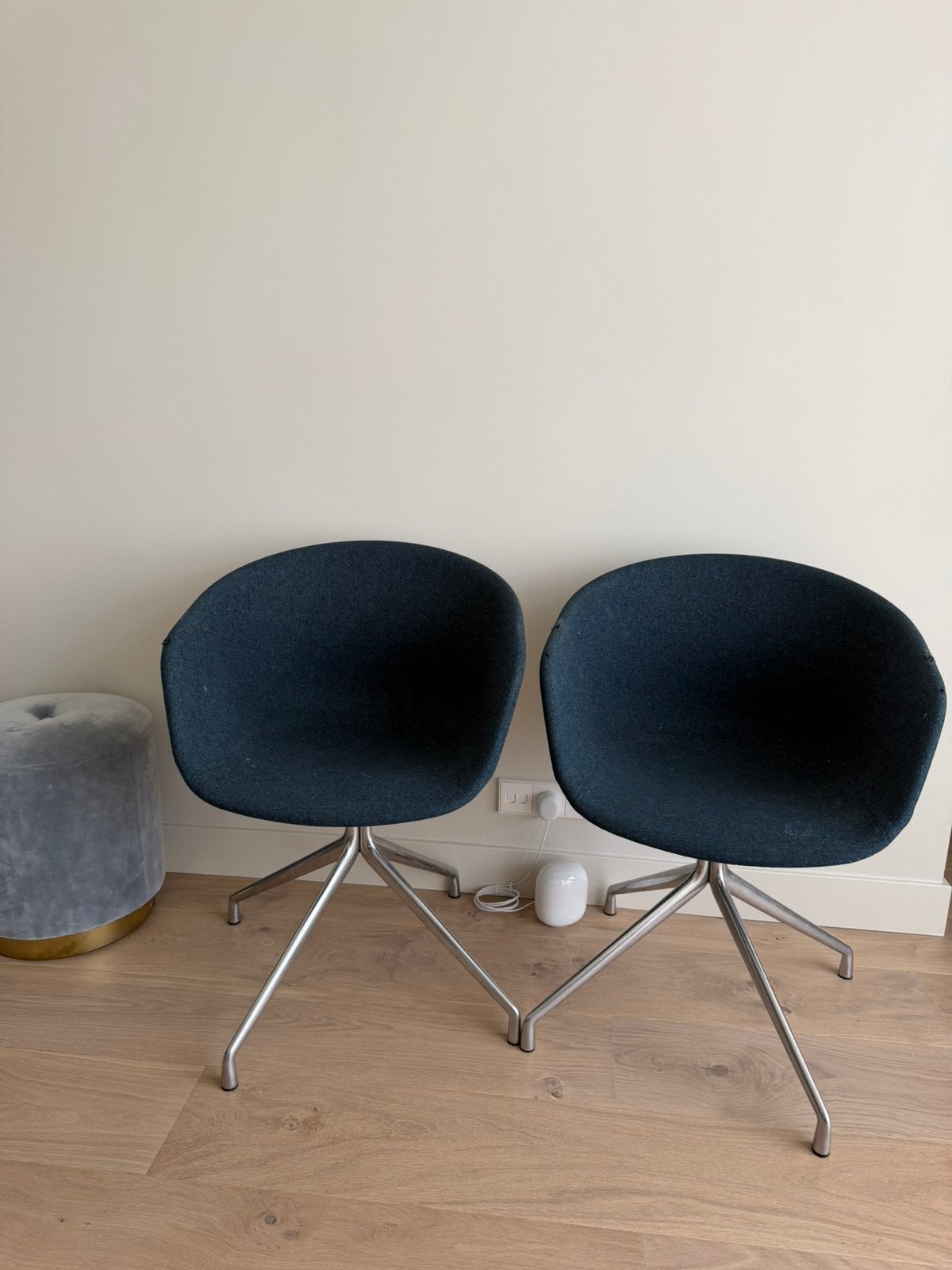 2x Hay About A Chair AAC 21 blauw - bekleding beschadigd, Ophalen, Gebruikt, Twee, Blauw