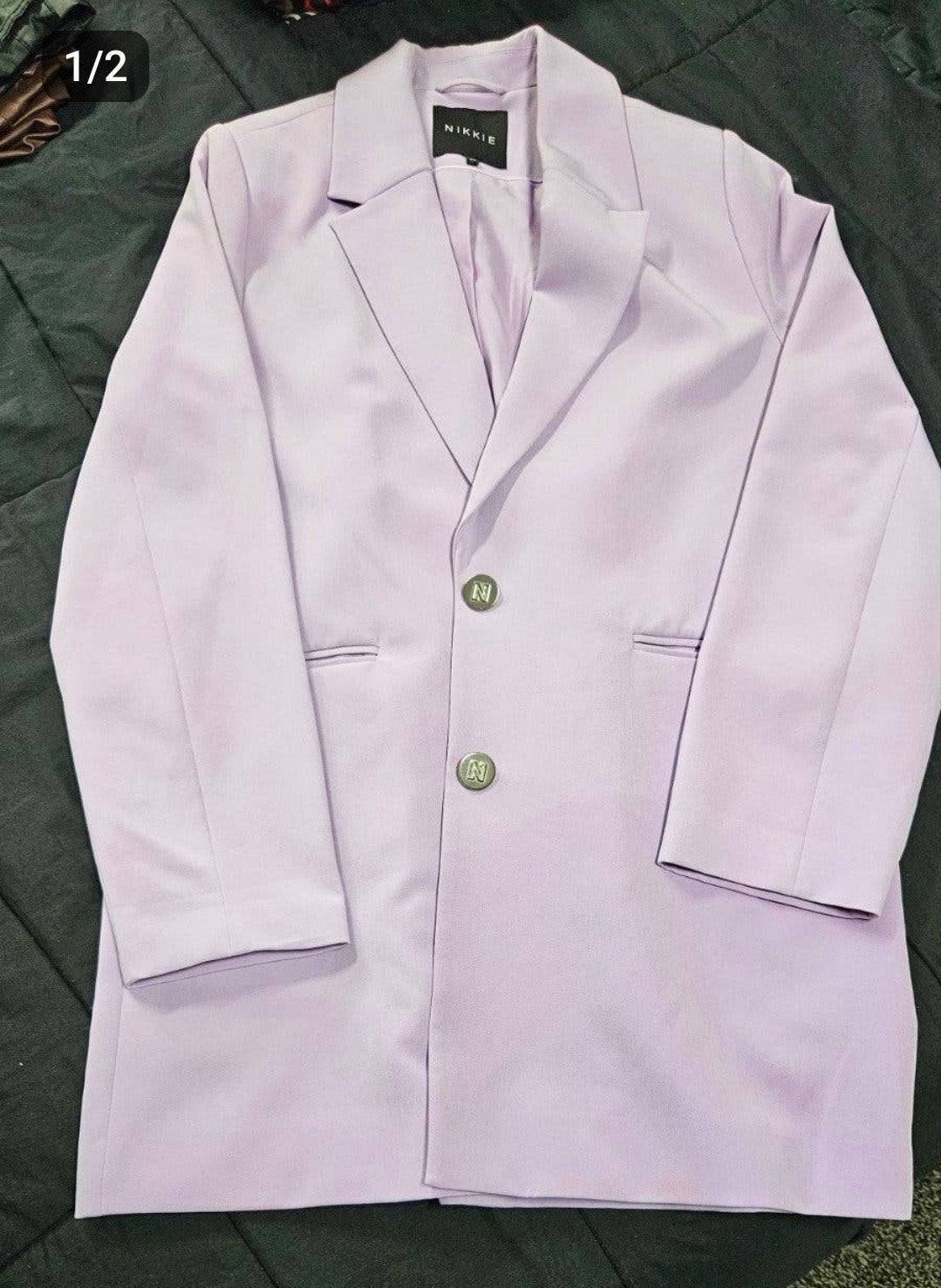 NIEUWE Nikkie blazer lila maat 40, Maat 38/40 (M), Paars, Ophalen of Verzenden, Zo goed als nieuw