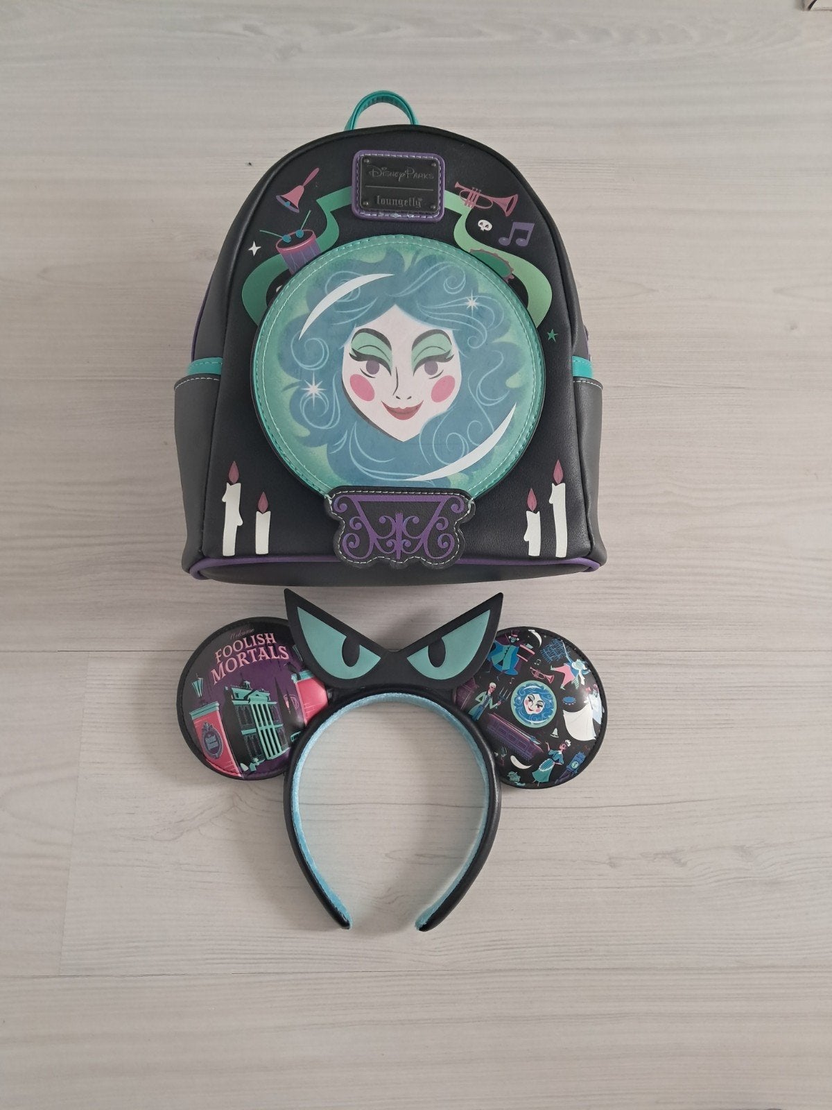Disney Parks Loungefly The Haunted Mansion Madame Leota set, Ophalen of Verzenden, Overige figuren, Gebruikt