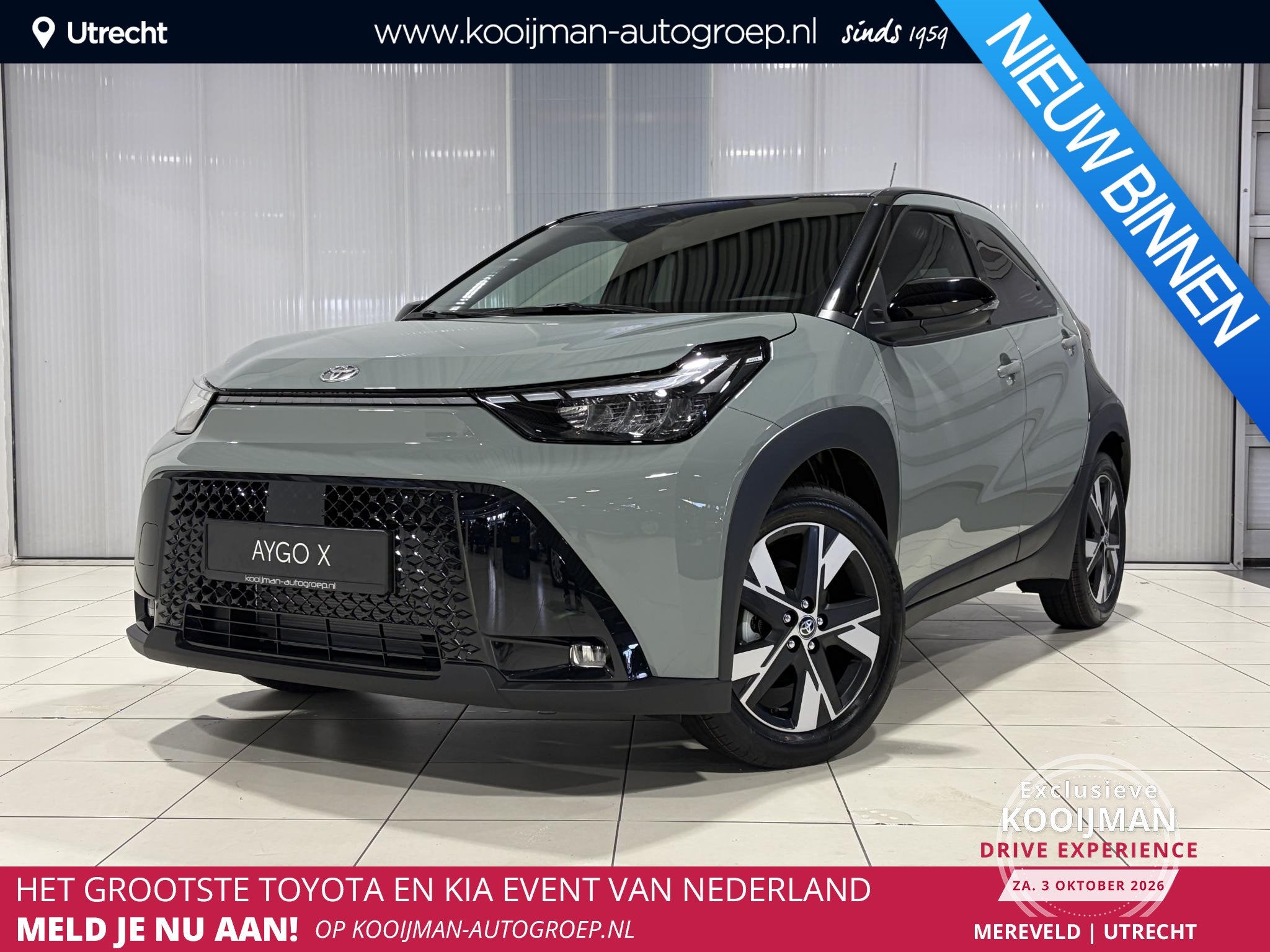 Toyota Aygo X Hybrid 115 pulse , Voorraad, zuinig en luxe, A, Auto's, Stof, Euro 6, 4 stoelen, 116 pk