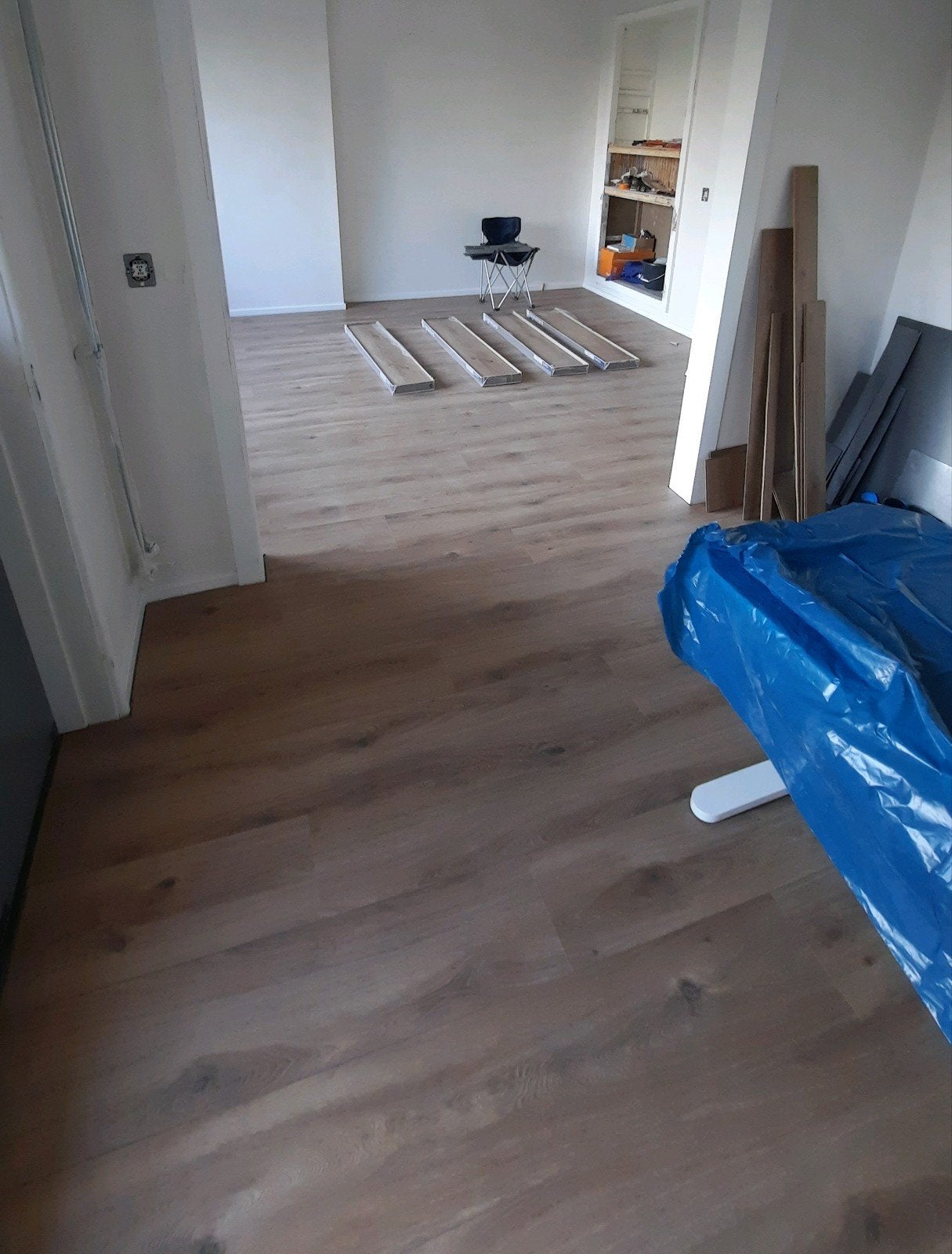 GAMMA laminaat Signature geolied eiken 30 m² + ondervloe, Ophalen, Gebruikt, Bruin, 25 tot 50 m²