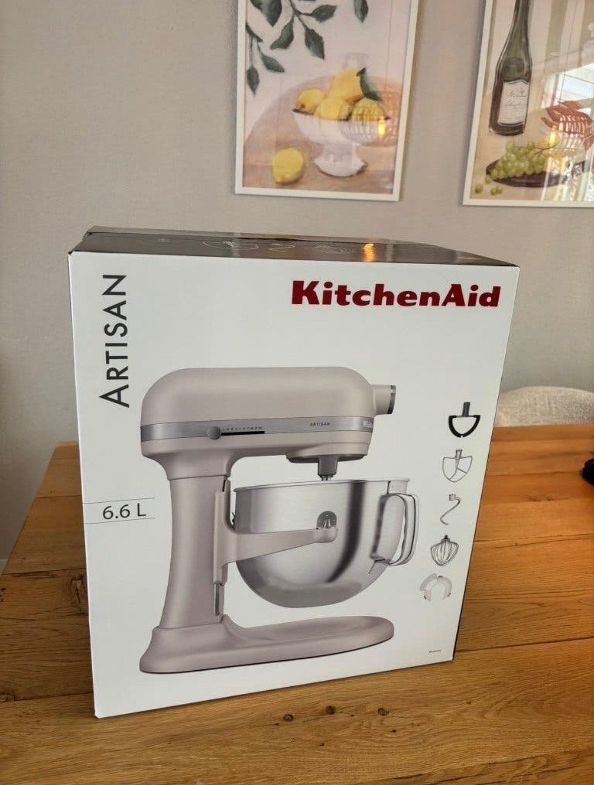 Nieuwe KitchenAid Artisan Mixer 6,6L - Milkshake Keukenmachi, 4 liter of meer, Ophalen, Nieuw