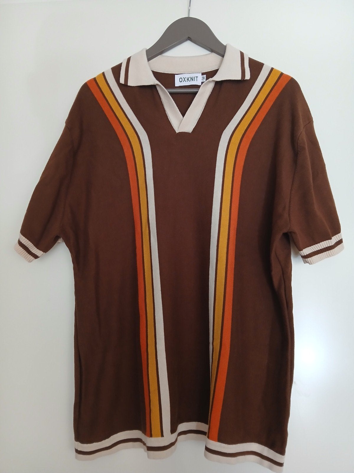 Nieuw Retro shirt vintage jaren 70 oxknit usa chenaski  XL, Kleding | Heren, Bruin, Oxknit chenaski, Ophalen of Verzenden, Zo goed als nieuw