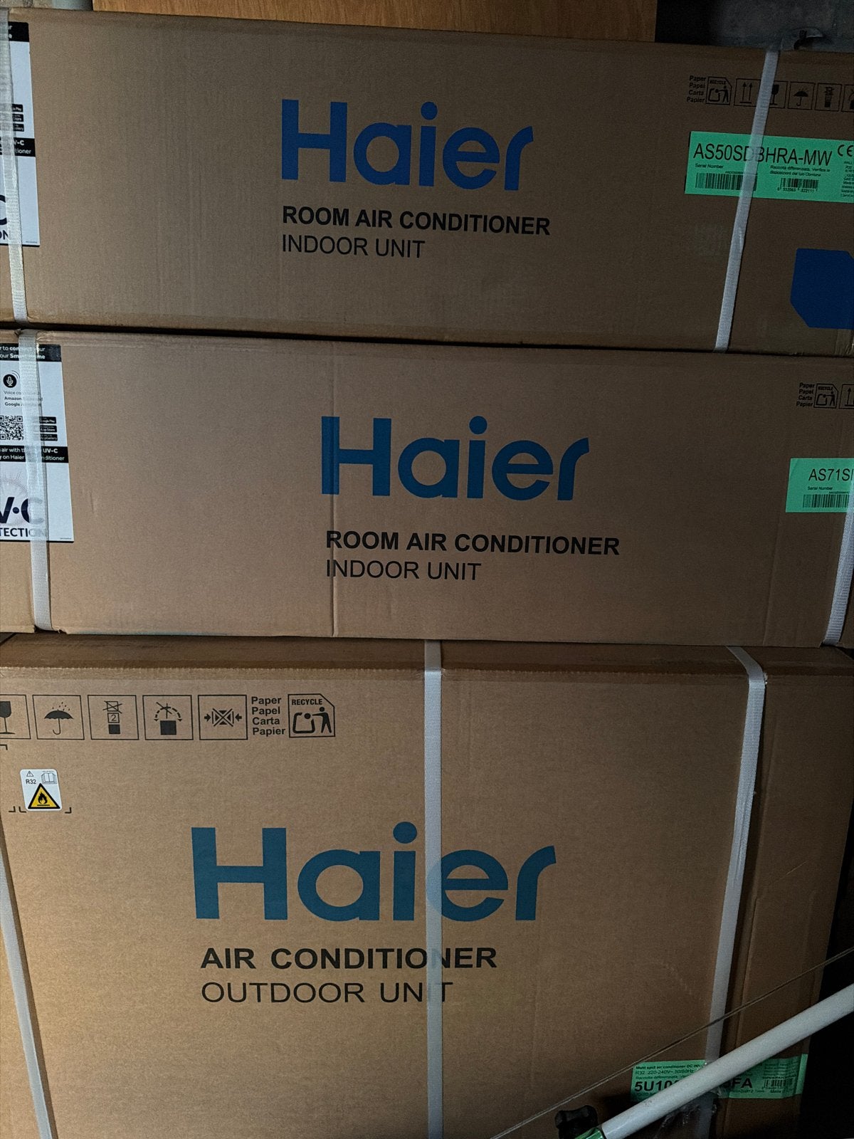 Haier Multi Split Airco Systeem - Nieuw in Doos, Witgoed en Apparatuur, Ophalen, Nieuw, 3 snelheden of meer, Koelen en Ontvochtigen