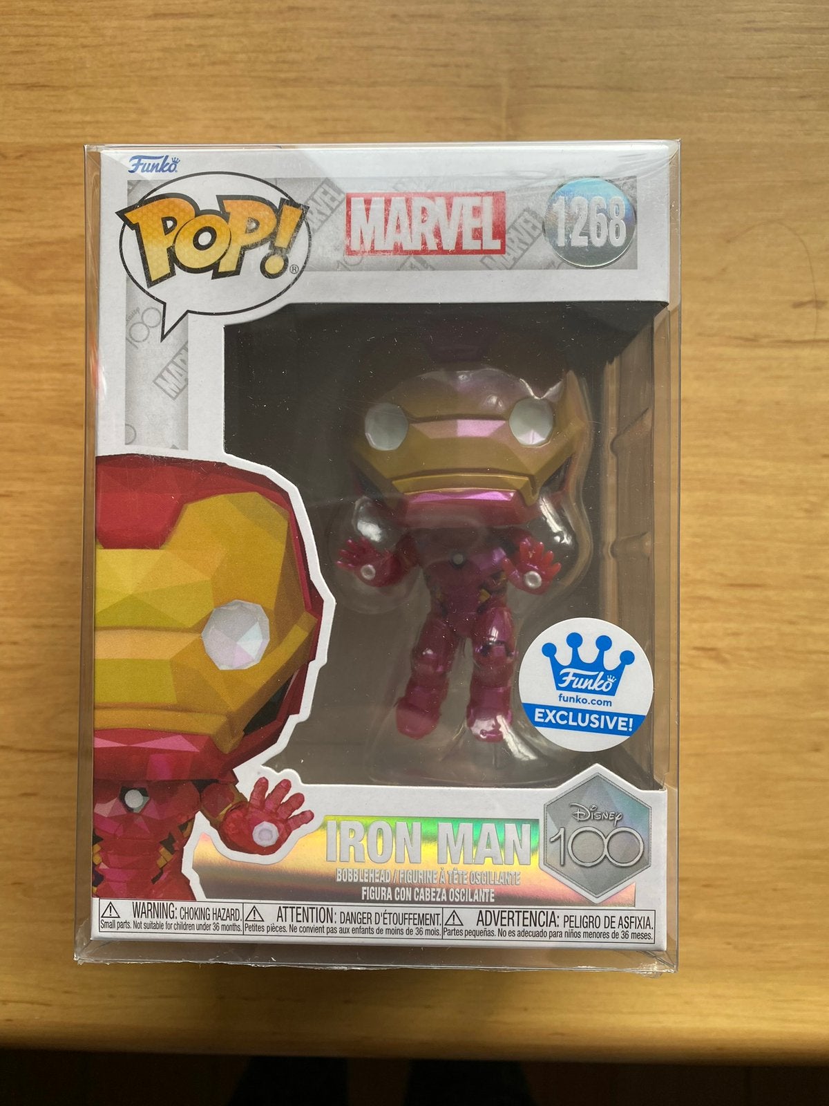 Funko pop Iron Man 1268 - Disney 100, Ophalen of Verzenden, Nieuw
