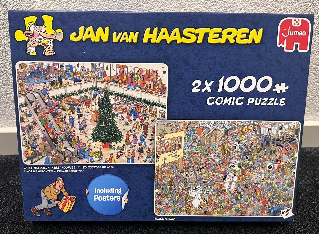 Jan van Haasteren 2x1000 KERST KOOPJES & BLACK FRIDAY