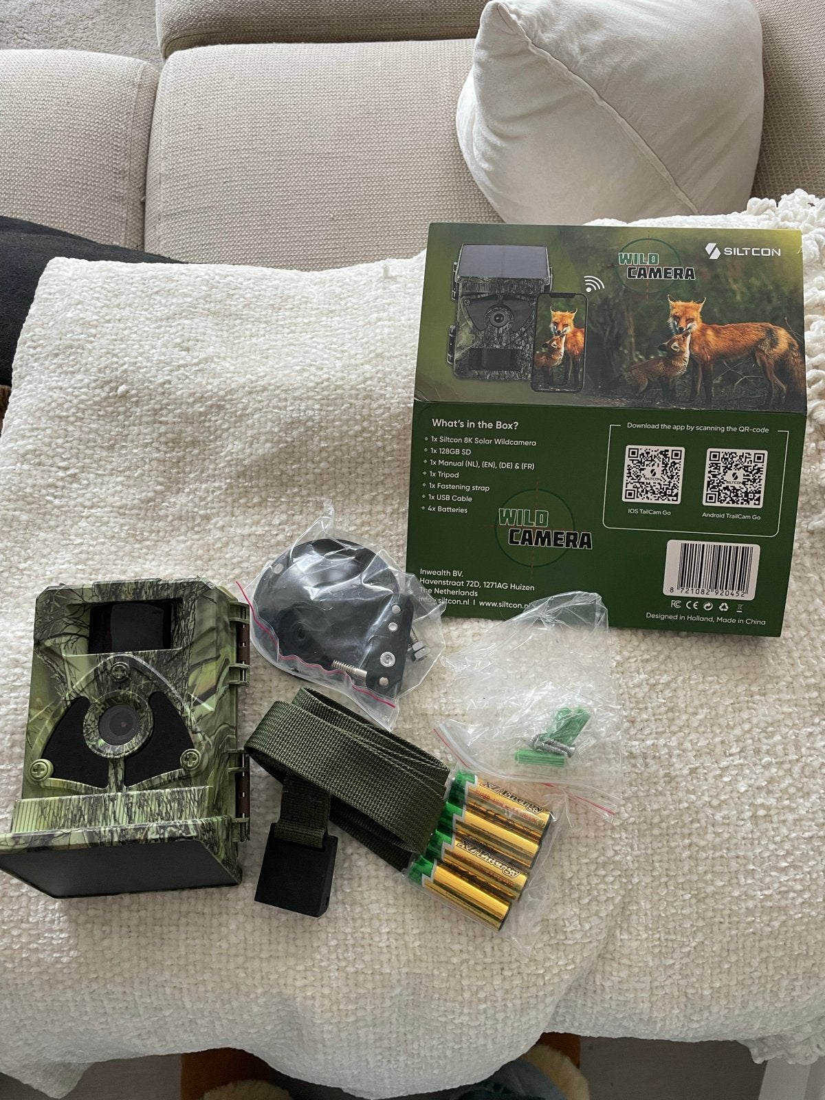 Siltcon Wildcamera met Zonnepaneel - Ongebruikt, Overige merken, Full HD, Camera, Nieuw