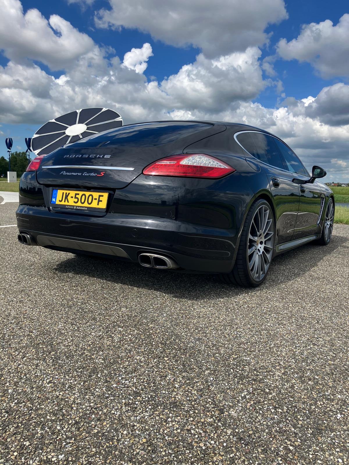 Porsche Panamera 4.8 Turbo 4 PDK 2010 Zwart, Auto's, Automaat, 8 cilinders, 501 pk, 4 stoelen