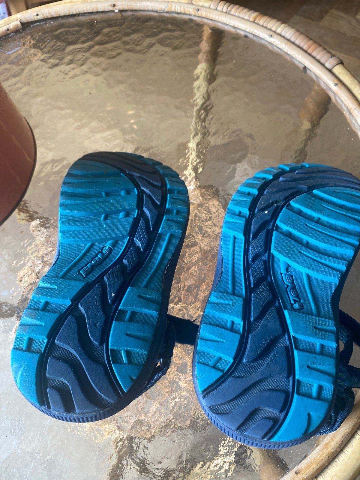 Teva sandalen, blauw, maat 22-24, Ophalen of Verzenden, Gedragen, Blauw, Sandalen of Muiltjes
