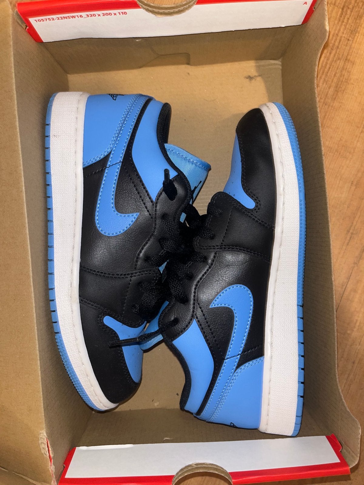 Nike Air Jordan 1 Low  - Maat 38.5, Blauw, Ophalen of Verzenden, Sneakers of Gympen, Zo goed als nieuw