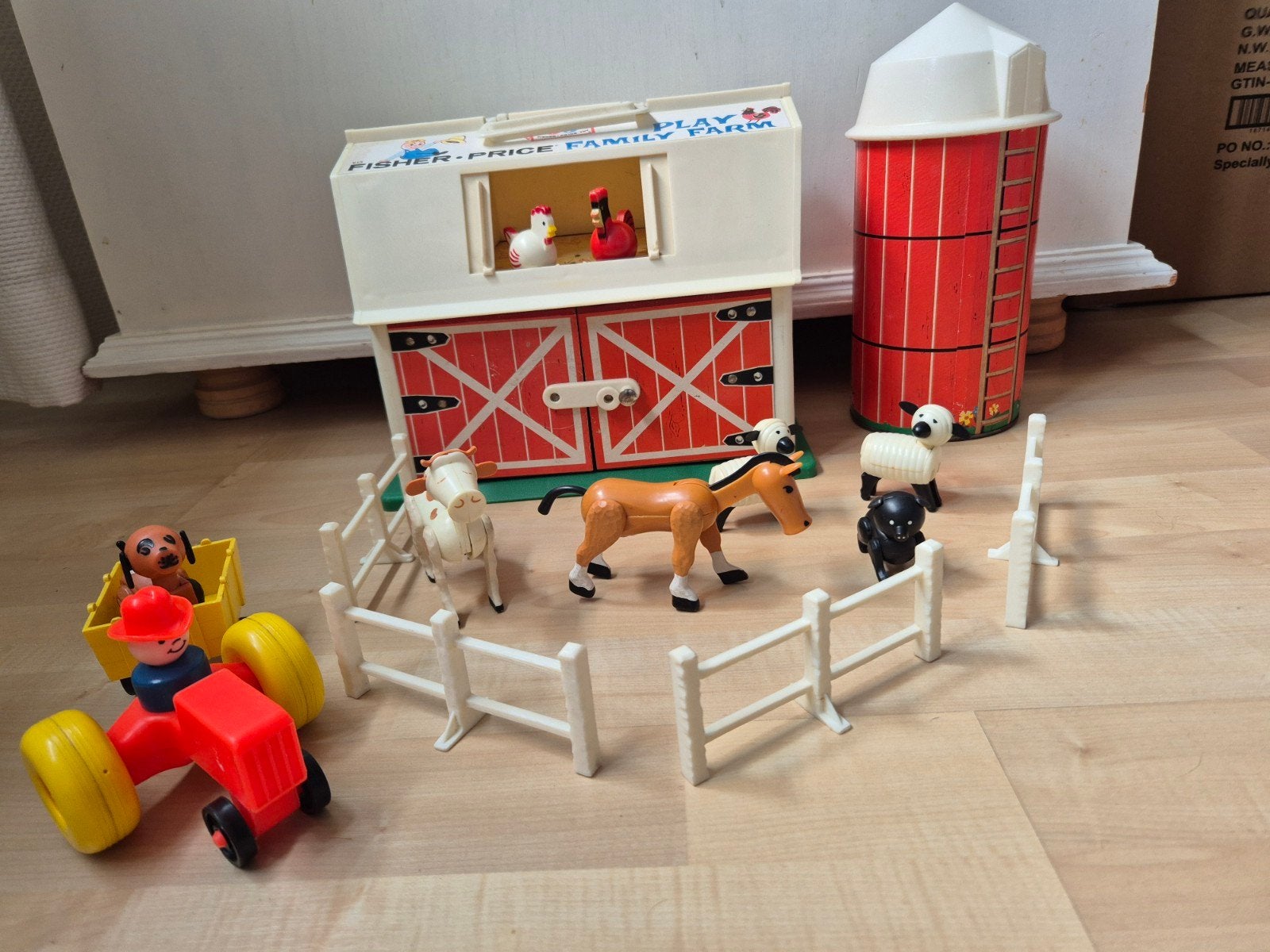 Fisher Price boerderij met graansilo. Vintage, Ophalen of Verzenden, Gebruikt